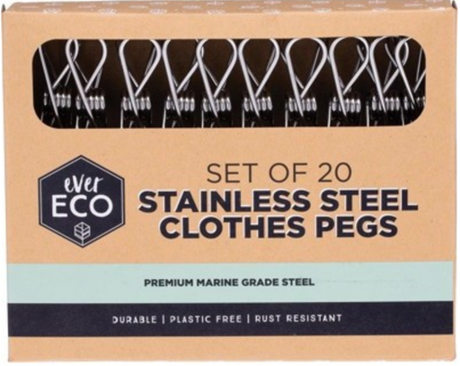 EVER ECO Stainless Steel Clothes Pegs 20