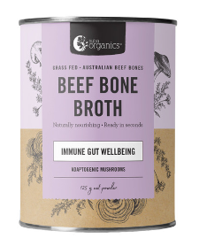Nutra Organics Bone Broth Beef Adaptogenic Mushrooms 125g