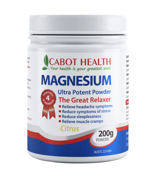 CABOT HEALTH Magnesium Ultra Potent Citrus Powder 200g
