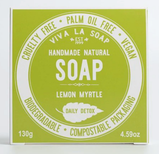 Viva La Body SOAP Lemon Myrtle DAILY DETOX BAR 130g