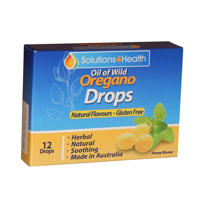 SOLUTIONS 4 HEALTH Organic Oil of Oregano Lozenge Drops 12 - Welcome Organics