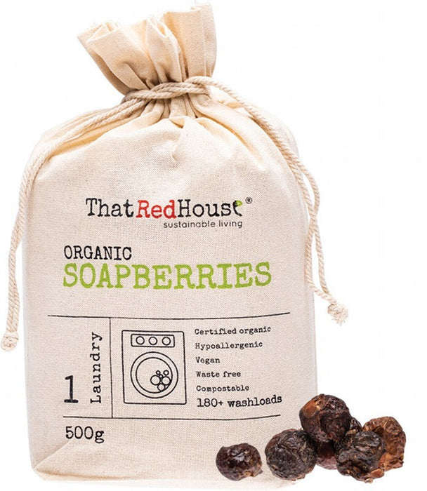That Red House Organic Soapberries 500g - Certified Organic, Hypoallergenic, Vegan, Compostable, Waste Free, Biodegradable - Welcome Organics