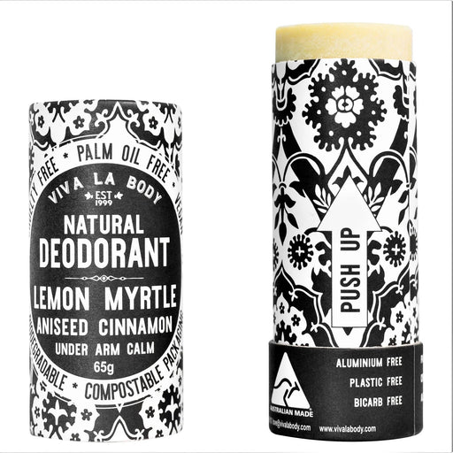 Viva La Body Natural Deodorant Lemon Myrtle Aniseed Cinnamon 65g - Welcome Organics
