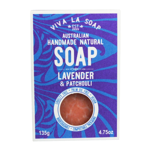 Viva La Body Viva La Soap Australian Handmade Soap Lavender & Patchouli 135g - Welcome Organics