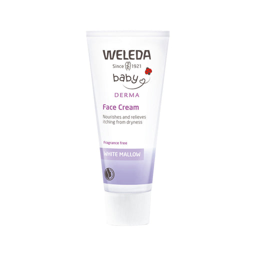 Weleda Baby Derma Face Cream White Mallow Fragrance Free 50ml - Welcome Organics