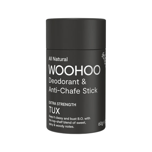 Woohoo Body Deodorant and Anti-Chafe Stick Tux Extra Strength 60g - Welcome Organics