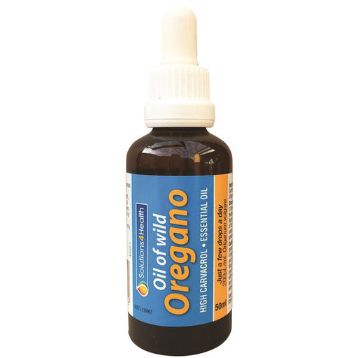 SOLUTIONS 4 HEALTH Organic Oil of Oregano Wildcrafted 50ml - Welcome Organics