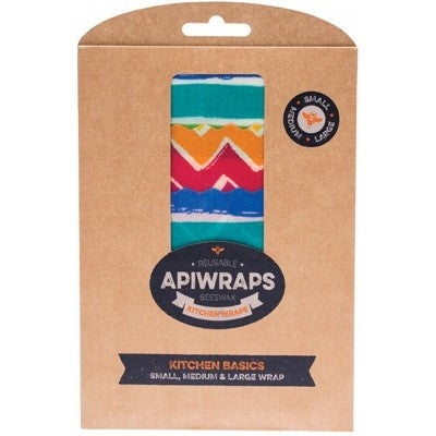 APIWRAPS Reusable Beeswax Wraps - Full Set 1 x Small, Medium, Large & XL 4 - Welcome Organics