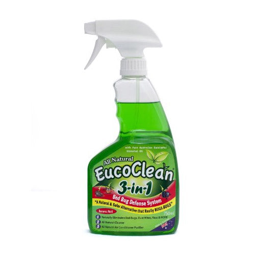 EUCOCLEAN 3-in-1 Disinfect/Clean/Bed Bugs Anti-Bacterial Cleaner 750ml - Welcome Organics