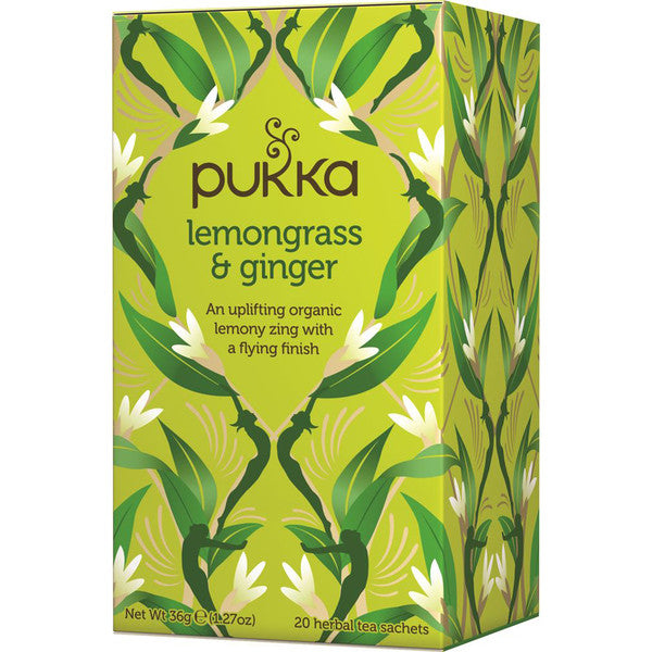 PUKKA Lemongrass & Ginger x 20 Tea Bags - Welcome Organics
