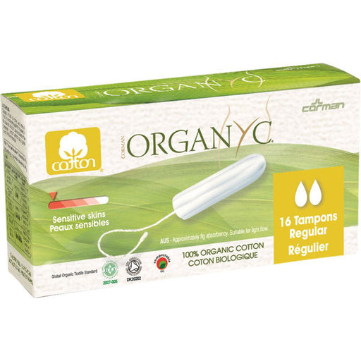ORGANYC Tampons Regular x 16 Pack - Welcome Organics