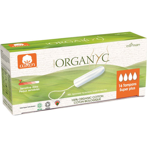 ORGANYC Tampons Super Plus x 16 Pack - Welcome Organics