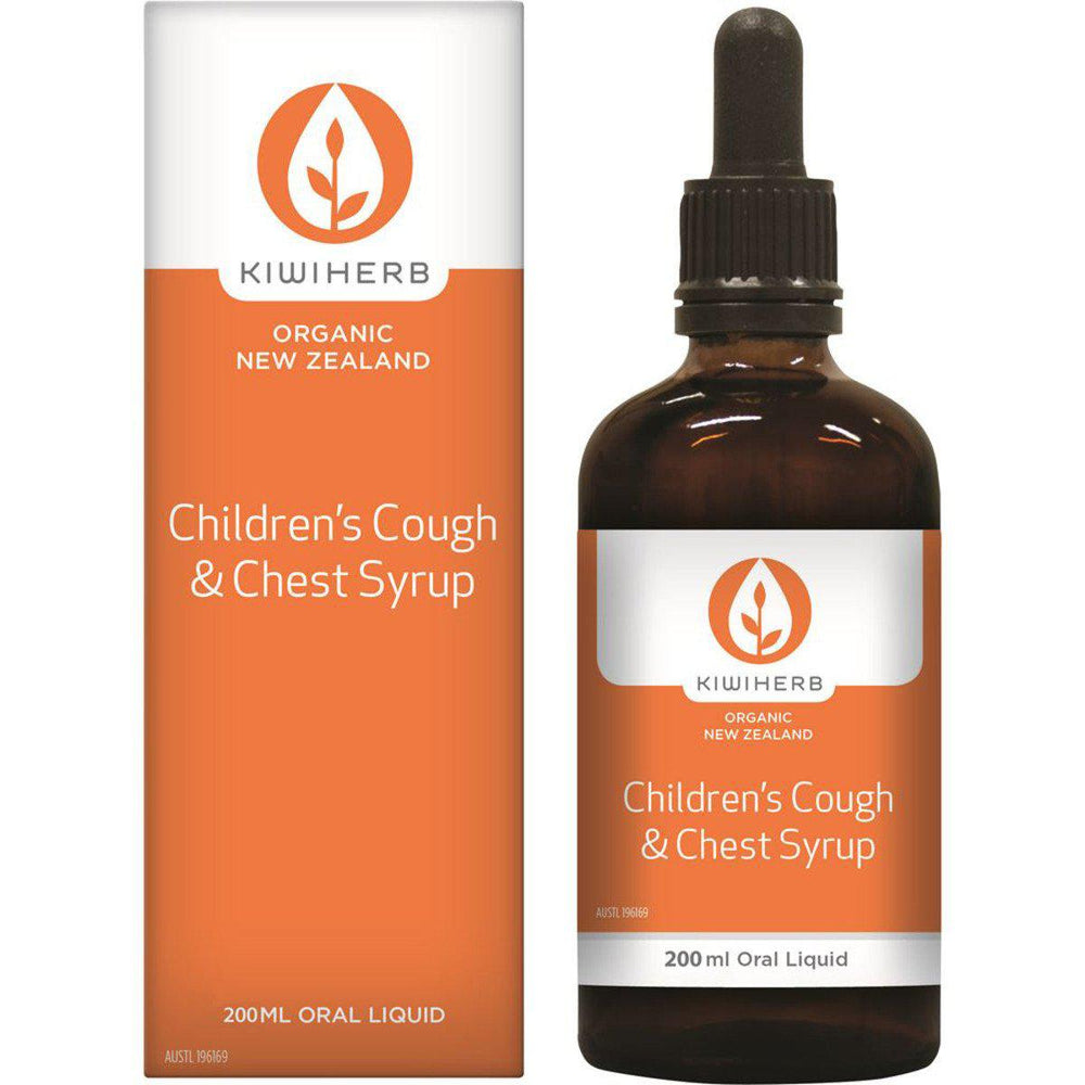 KIWIHERB Children's Cough & Chest Syrup 200ml - Welcome Organics