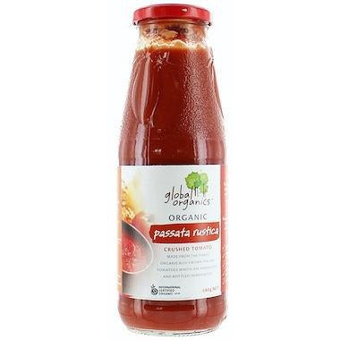 GLOBAL ORGANICS Organic Crushed Tomatoes (Rustica) 680grams - Welcome Organics