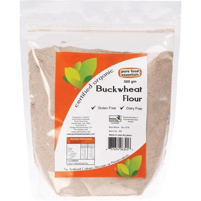 PURE FOOD ESSENTIALS Buckwheat Flour 500g - Welcome Organics